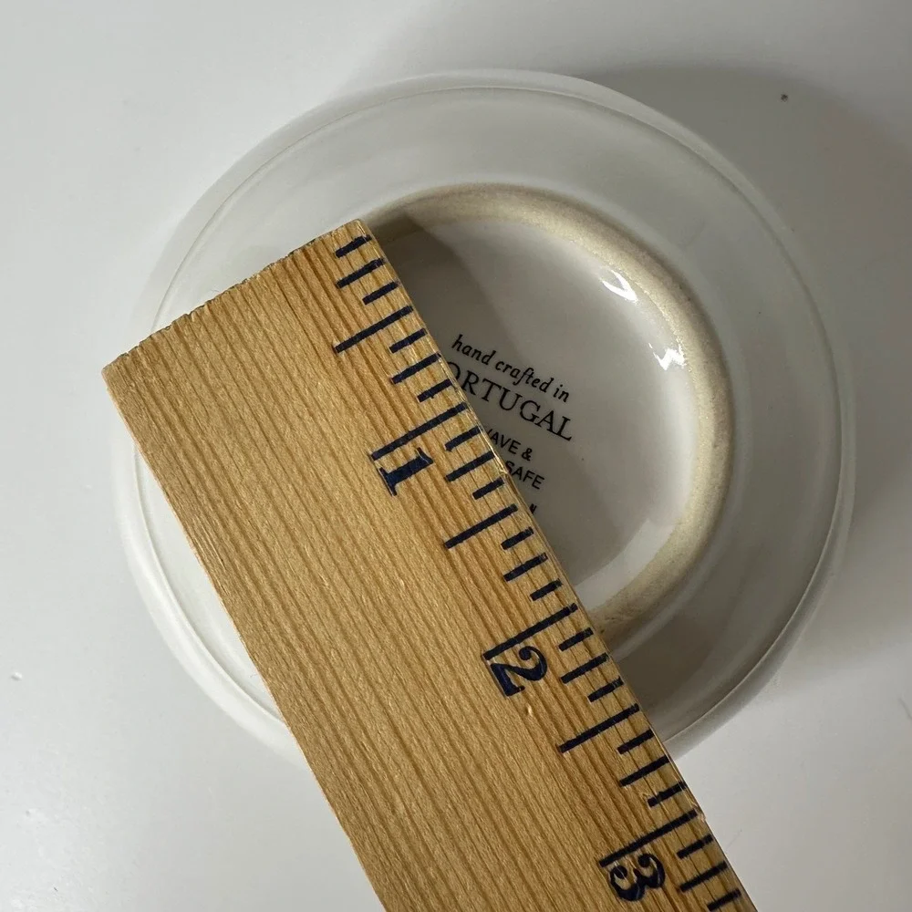 Set of 3 Pottery Barn Cambria Cereal Soup Bowls Stone Off White Portugal 6